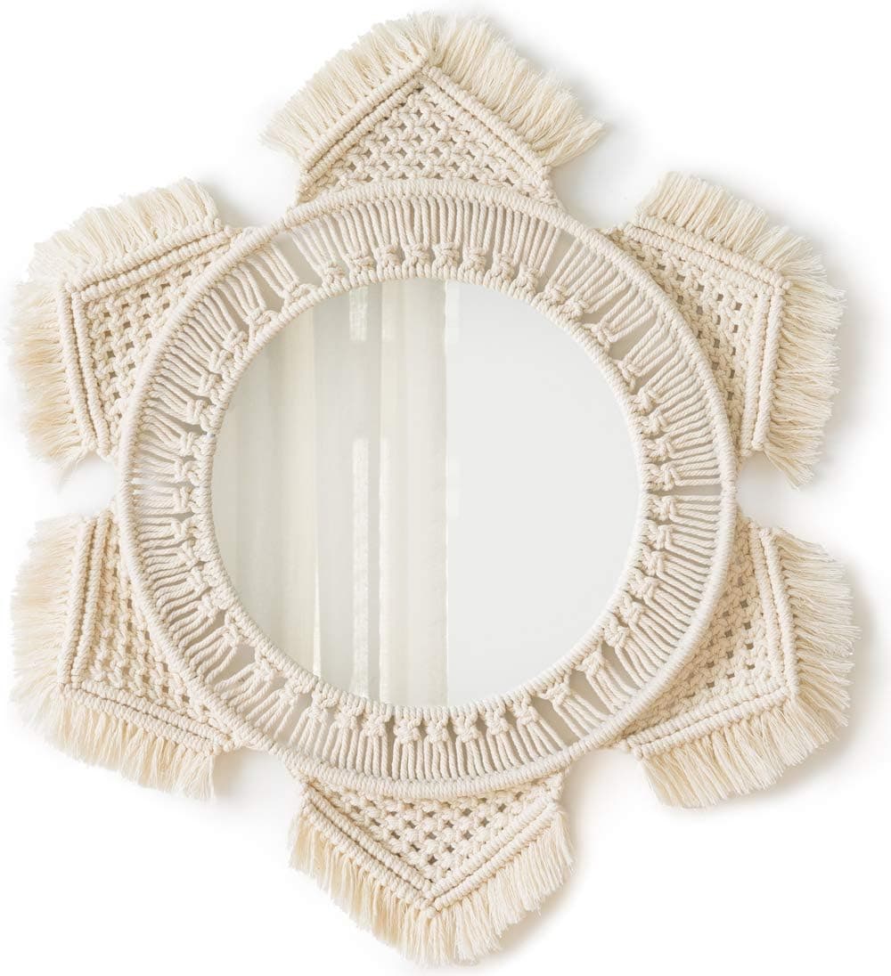 Boho Wall Mirror Decor